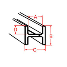 Load image into Gallery viewer, H-Flat Zinc Came
