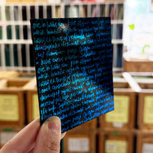 Load image into Gallery viewer, Scribbles on Black Dichroic- 4 inch Square
