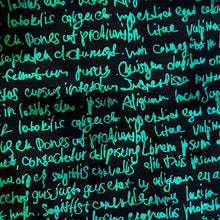 Load image into Gallery viewer, Scribbles on Black Dichroic- 4 inch Square
