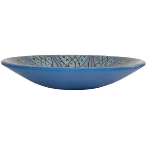 Decorative Batiky Bowl - Yellow & Blue Combo