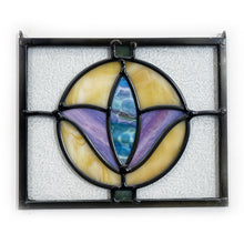 Load image into Gallery viewer, Small Fleur - Stained Glass Panel 8" x 10"

