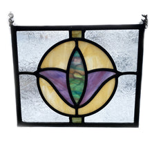 Load image into Gallery viewer, Small Fleur - Stained Glass Panel 8" x 10"
