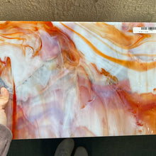 Load image into Gallery viewer, Stained Glass - W027 - Red, Orange Wispy Opal
