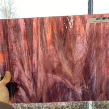 Load image into Gallery viewer, Stained Glass - W0701 - Dark Purple, Medium Purple, White Wispy Mystic
