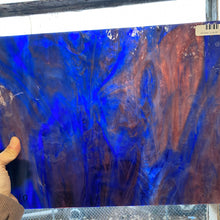 Load image into Gallery viewer, Stained Glass - W0703 - Blue, Purple, White Wispy Mystic
