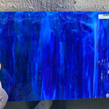 Load image into Gallery viewer, Stained Glass - W0707 - Dark Blue, Light Blue, White Wispy Mystic
