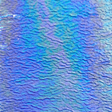 Load image into Gallery viewer, Stained Glass - W118RIPIR - Pale Blue Transparent Ripple Iridescent
