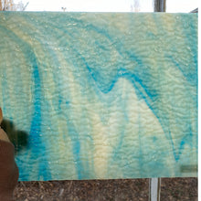 Load image into Gallery viewer, Stained Glass - W178LRIP - Blue, White Opal Ripple
