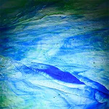 Load image into Gallery viewer, Stained Glass - W197LL - Blue, Green, Clear Transparent
