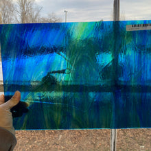 Load image into Gallery viewer, Stained Glass - W197LL - Blue, Green, Clear Transparent
