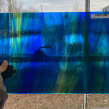 Load image into Gallery viewer, Stained Glass - W197LL - Blue, Green, Clear Transparent
