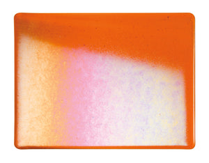 Large Sheet Glass - Light Orange Iridescent Rainbow* - Transparent