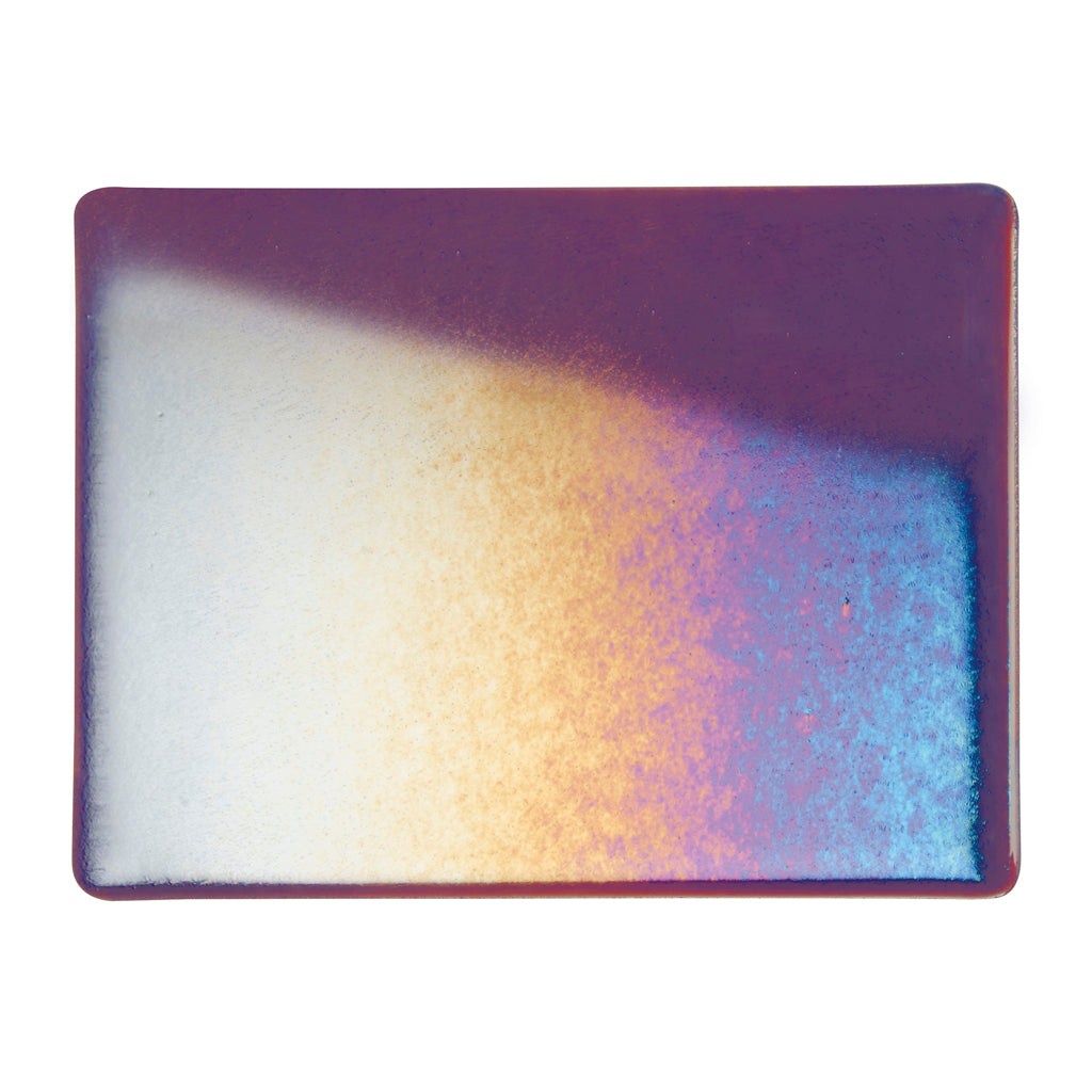 Sheet Glass - Deep Plum Iridescent Rainbow - Transparent