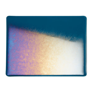Sheet Glass - 1108-31 Aquamarine Blue Iridescent Rainbow - Transparent