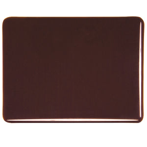 Large Sheet Glass - 1109 Dark Rose Brown - Transparent
