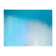 Load image into Gallery viewer, Large Sheet Glass - Turquoise Blue Iridescent Rainbow - Transparent
