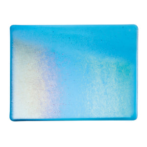 Sheet Glass - Turquoise Blue Iridescent Rainbow - Transparent