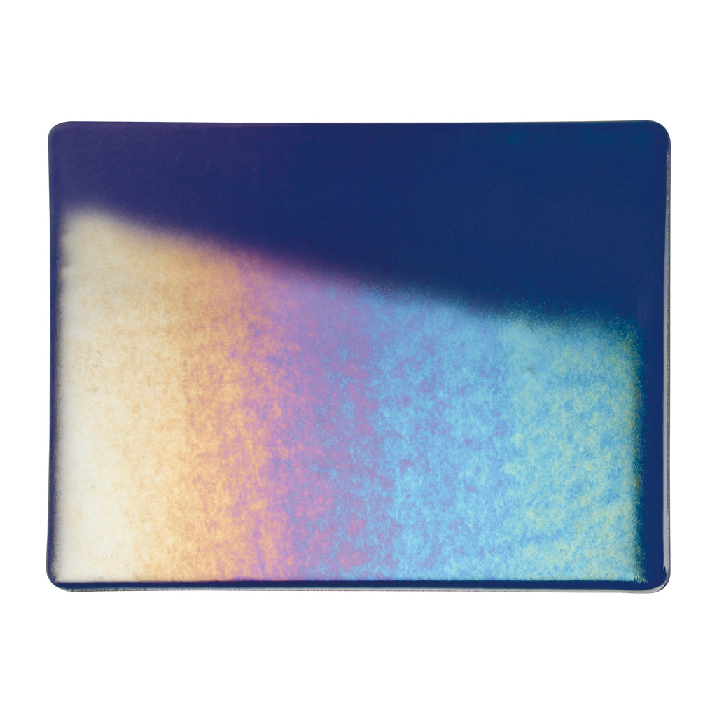 Sheet Glass - 1118-31 Midnight Blue Iridescent Rainbow - Transparent