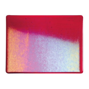 Sheet Glass - 1122-31 Red Iridescent Rainbow* - Transparent