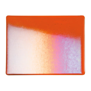 Large Sheet Glass - Orange Iridescent Rainbow* - Transparent
