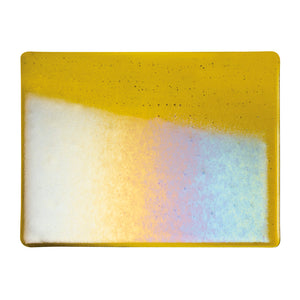 Large Sheet Glass - Chartreuse Iridescent Rainbow* - Transparent