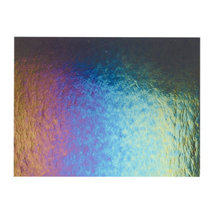 Sheet Glass - 1129-31 Charcoal Gray Iridescent Rainbow - Transparent