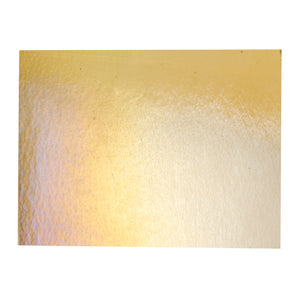 Large Sheet Glass - Medium Amber Iridescent Rainbow - Transparent