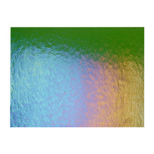 Load image into Gallery viewer, Large Sheet Glass - 1141-31 Olive Green Iridescent Rainbow - Transparent
