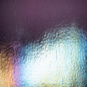 Large Sheet Glass - Amethyst Iridescent Rainbow - Transparent