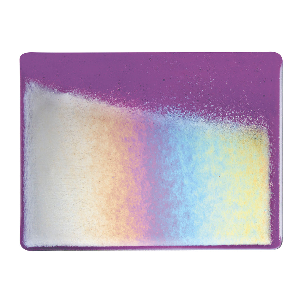 Large Sheet Glass - Violet Iridescent Rainbow* - Transparent