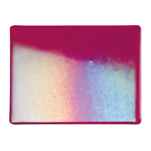 Large Sheet Glass - Garnet Red Iridescent Rainbow* - Transparent
