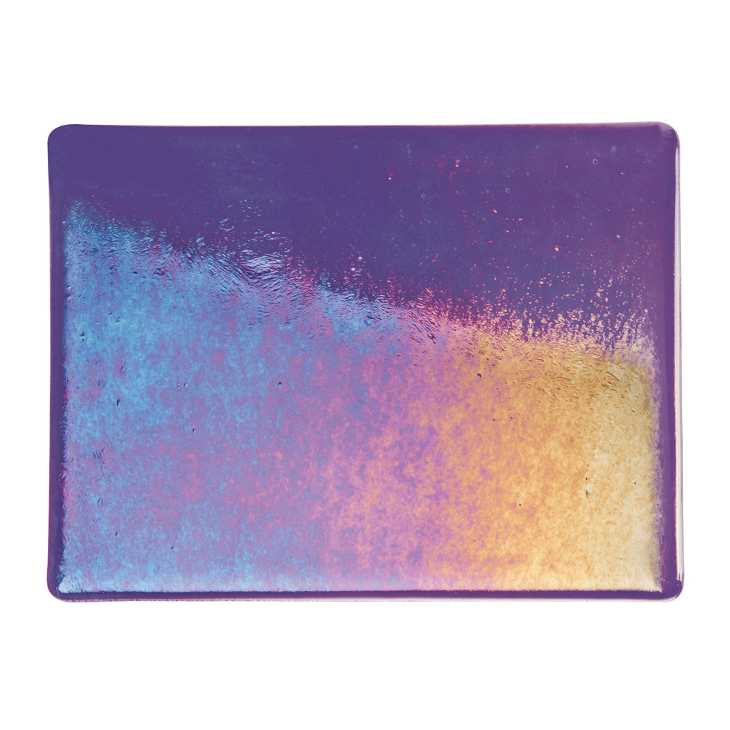 Large Sheet Glass - 1334-31 Gold Purple Iridescent Rainbow* - Transparent