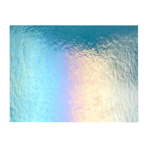 Large Sheet Glass - 1406-31 Steel Blue Iridescent Rainbow - Transparent