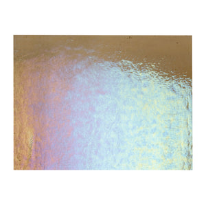 Large Sheet Glass - Light Bronze Iridescent Rainbow - Transparent
