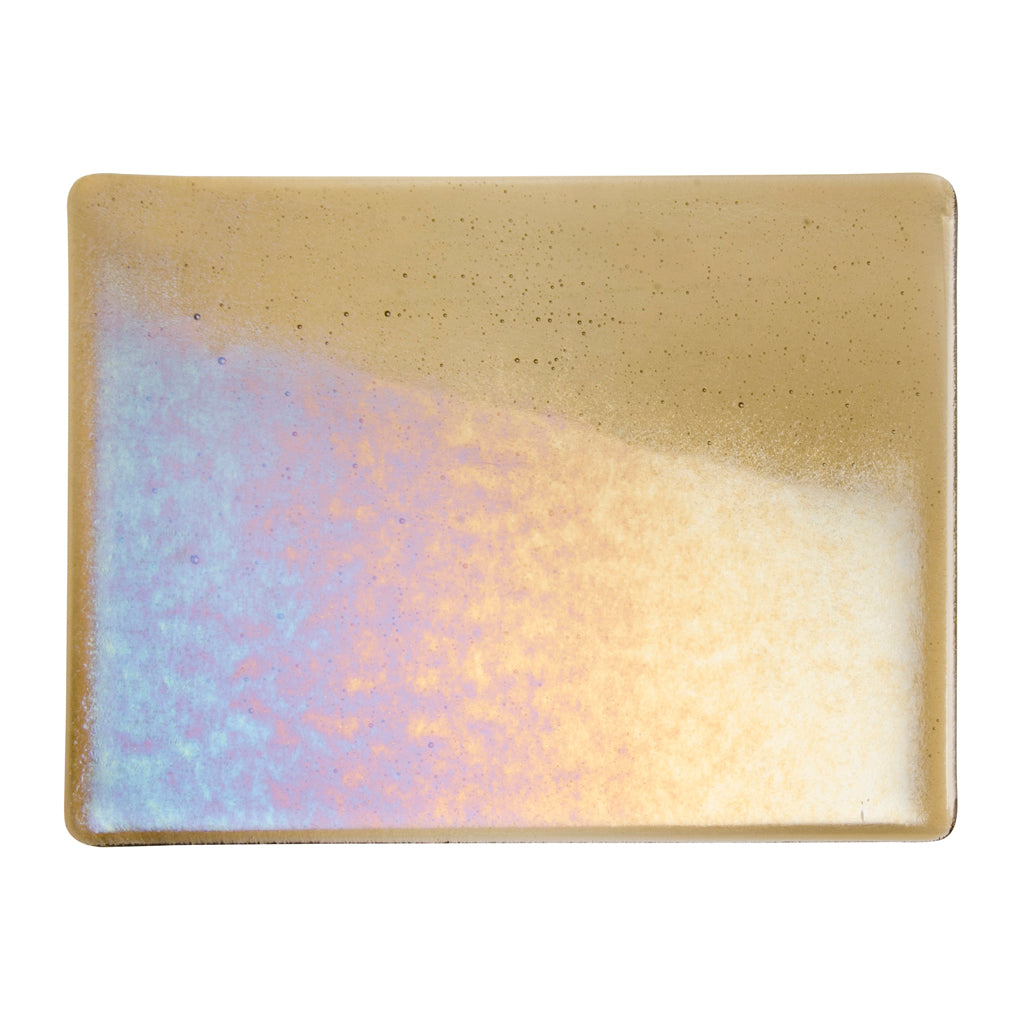 Large Sheet Glass - Light Bronze Iridescent Rainbow - Transparent