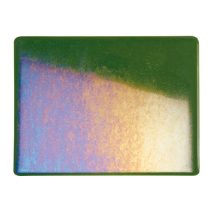 Large Sheet Glass - Light Aventurine Green Iridescent Rainbow - Transparent