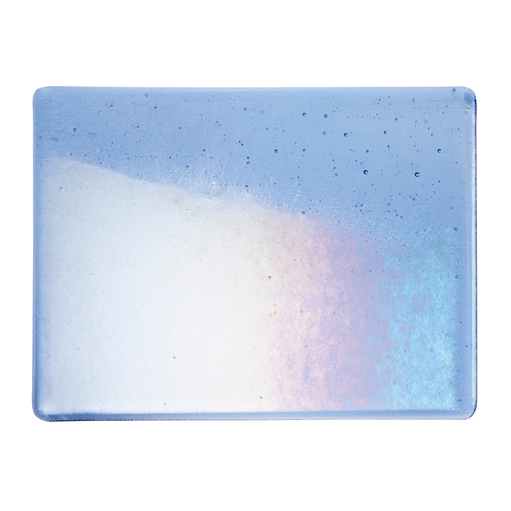 Sheet Glass - 1414-31 Light Sky Blue Iridescent Rainbow - Transparent