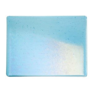 Sheet Glass - Light Turquoise Blue Iridescent Rainbow - Transparent
