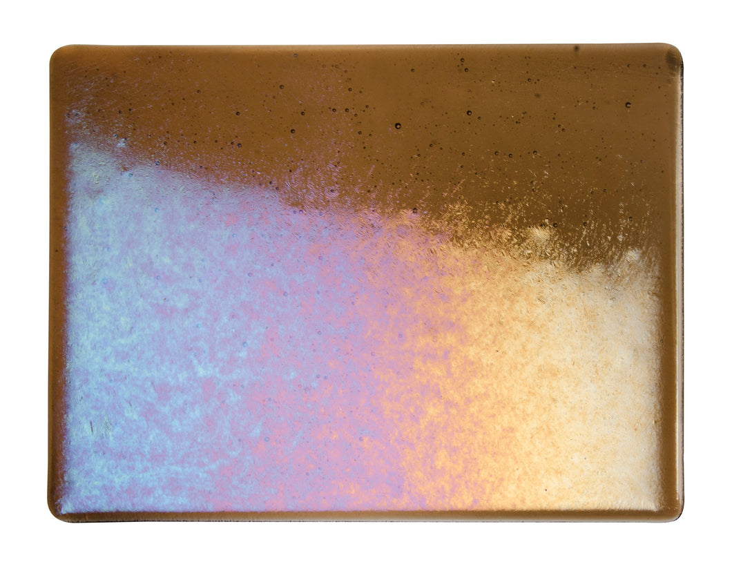 Large Sheet Glass - Tan Iridescent Rainbow - Transparent