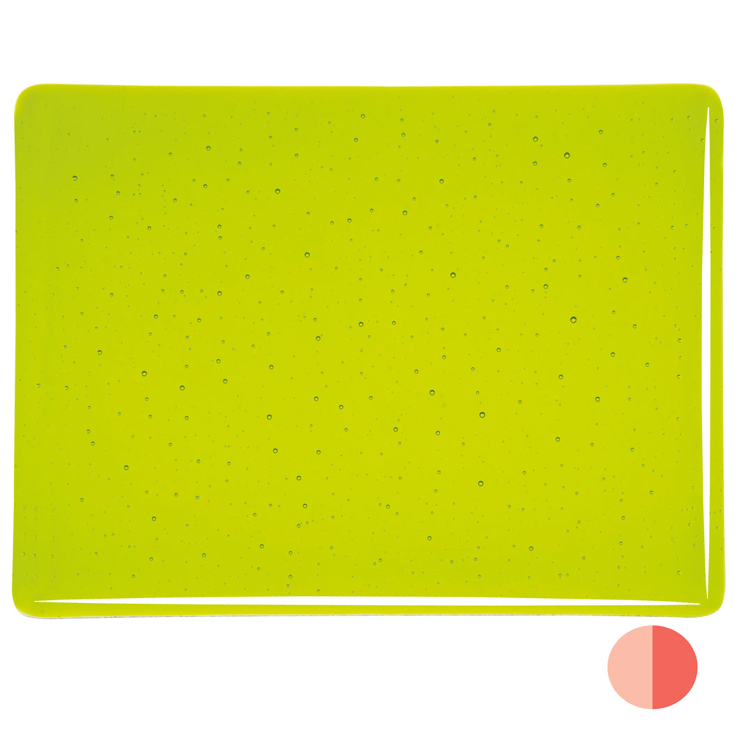 Thin Sheet Glass - 1422-50 Lemon Lime Green* - Transparent