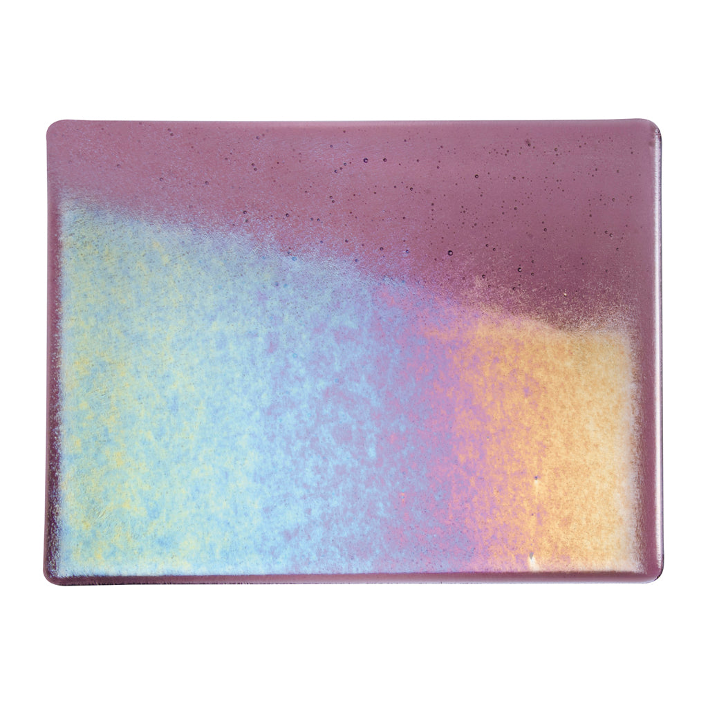Large Sheet Glass - Light Violet Iridescent Rainbow - Transparent