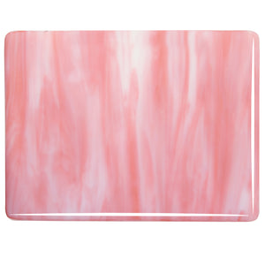 Sheet Glass - White, Salmon Pink Opal - Streaky