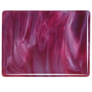 Sheet Glass - 2311 Cranberry Pink, White - Streaky