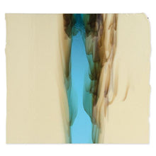 Load image into Gallery viewer, Large Sheet Glass - 2537 French Vanilla, Light Turquoise - Cascade

