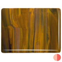 Load image into Gallery viewer, Large Sheet Glass - 3203 Woodland Brown, Ivory, Black* - Streaky
