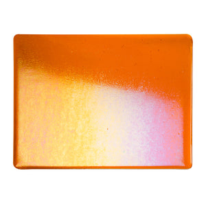 Thin Sheet Glass - 1025-51 Light Orange* Iridescent Rainbow - Transparent