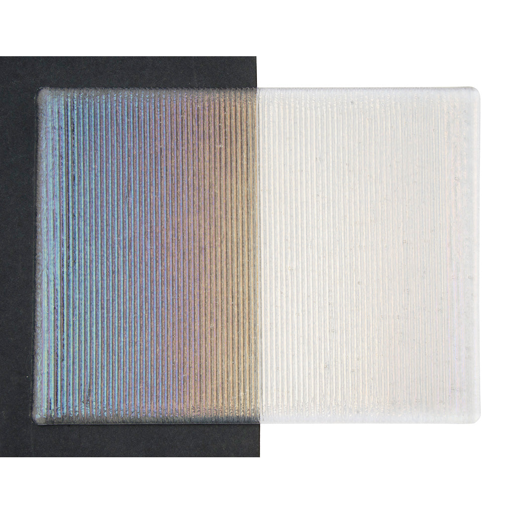 Thin Sheet Glass - 1101-54 Clear, Reed, Iridescent Rainbow - Transparent