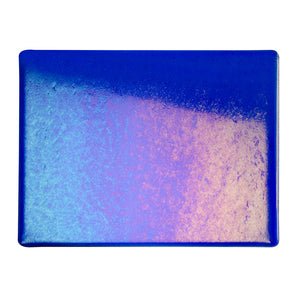 Thin Sheet Glass - Deep Royal Blue Iridescent Rainbow - Transparent