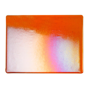 Thin Sheet Glass - 1125-51 Orange* Iridescent Rainbow - Transparent