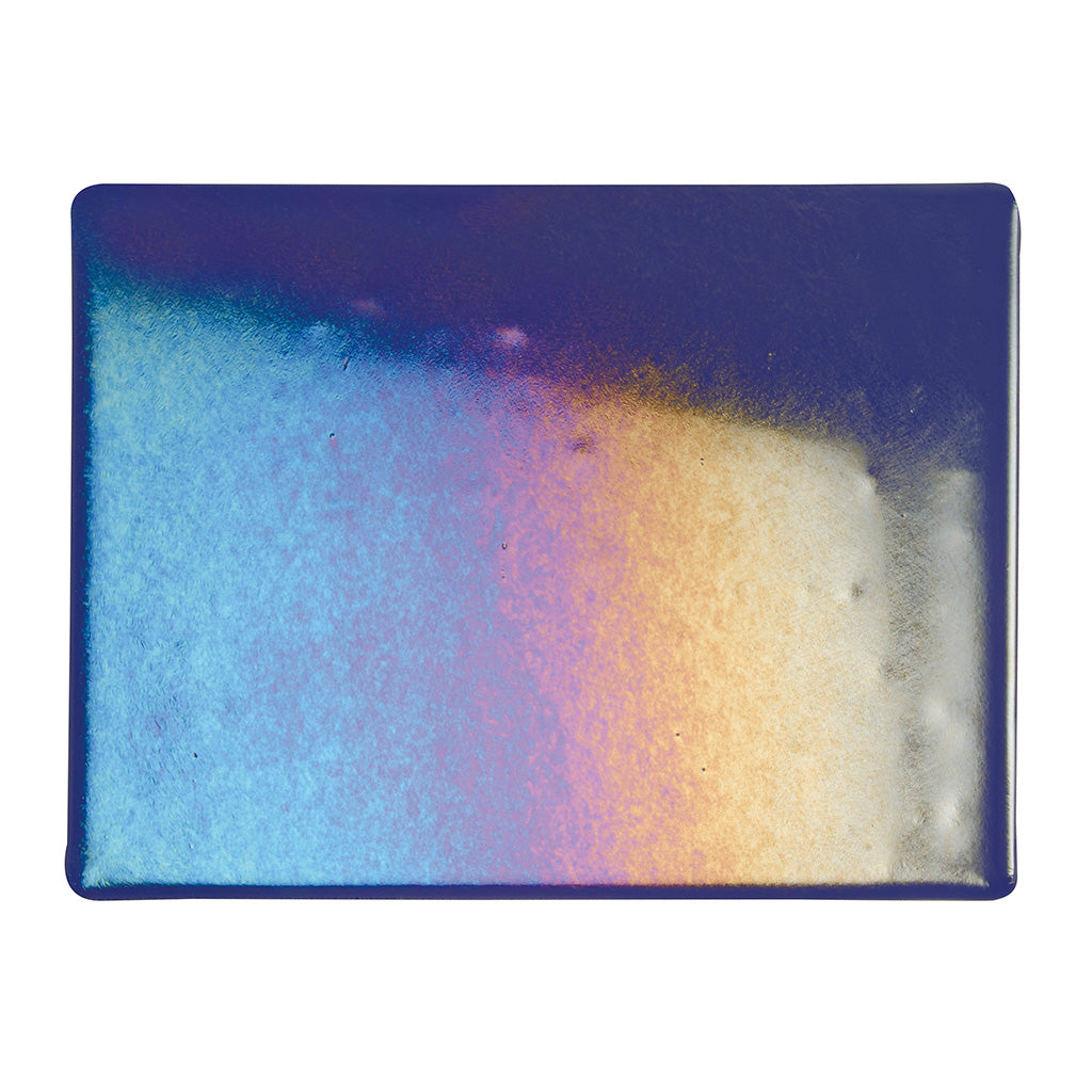 Thin Sheet Glass - 1128-51 Deep Royal Purple Iridescent Rainbow - Transparent